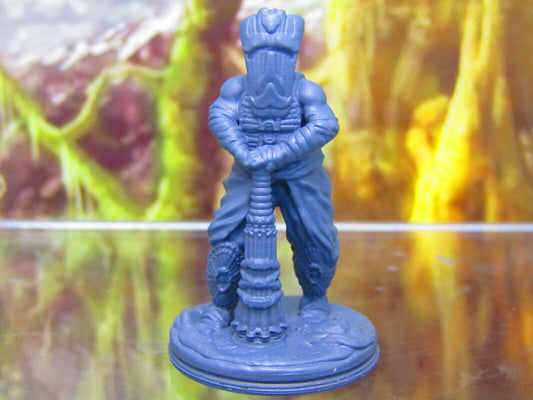 Masked Tribal Jungle Tree Warrior Mini Miniature Figure 3D Printed Model 28/32mm