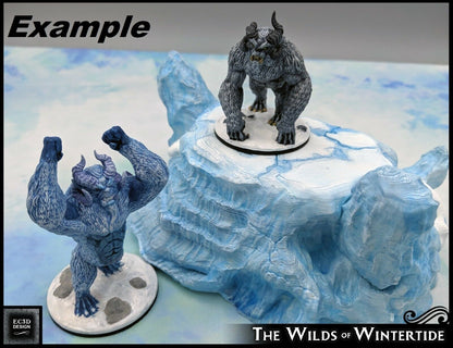 Yeti Pair Miniature Mini Figure Tabletop Game Piece Dungeons & Dragons