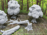 
              Forest Lot 3 Trees Downed Tree and Log Scenery Terrain 3D Printed Model 28/32mm
            
