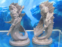 
              Merrow Merman Monster Sea Creature Pair Mini Miniature Figure 3D Printed Model
            