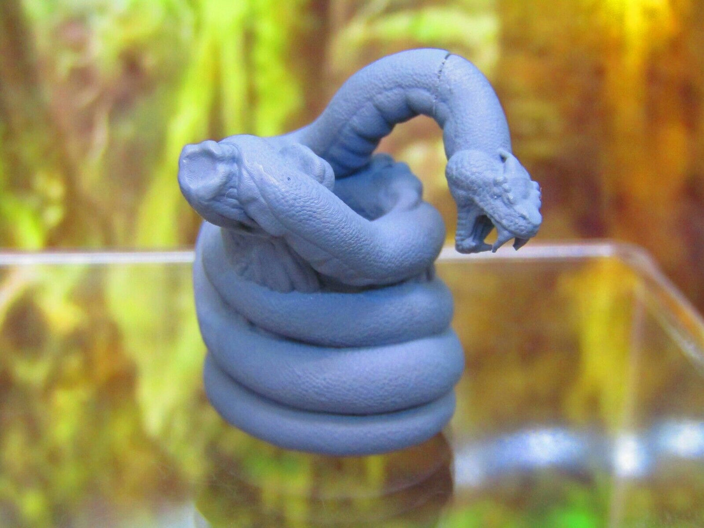 Large Man Eating Anaconda Python Deep Jungle Snake Mini Miniature 3D Printed