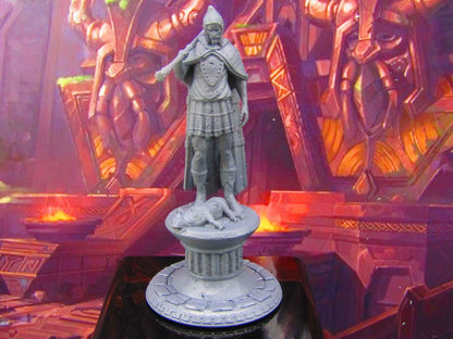 Roman Style Statue Monument Scatter Terrain Scenery Mini Miniature Model