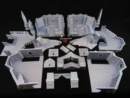 Evil Dark Palace Haunted Mansion House Scatter Terrain Scenery 3D Printed Mini