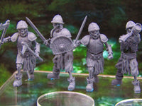 
              6pc Undead Skeletons Fighters Warriors Soldiers Mini Miniatures 3D Printed Model
            