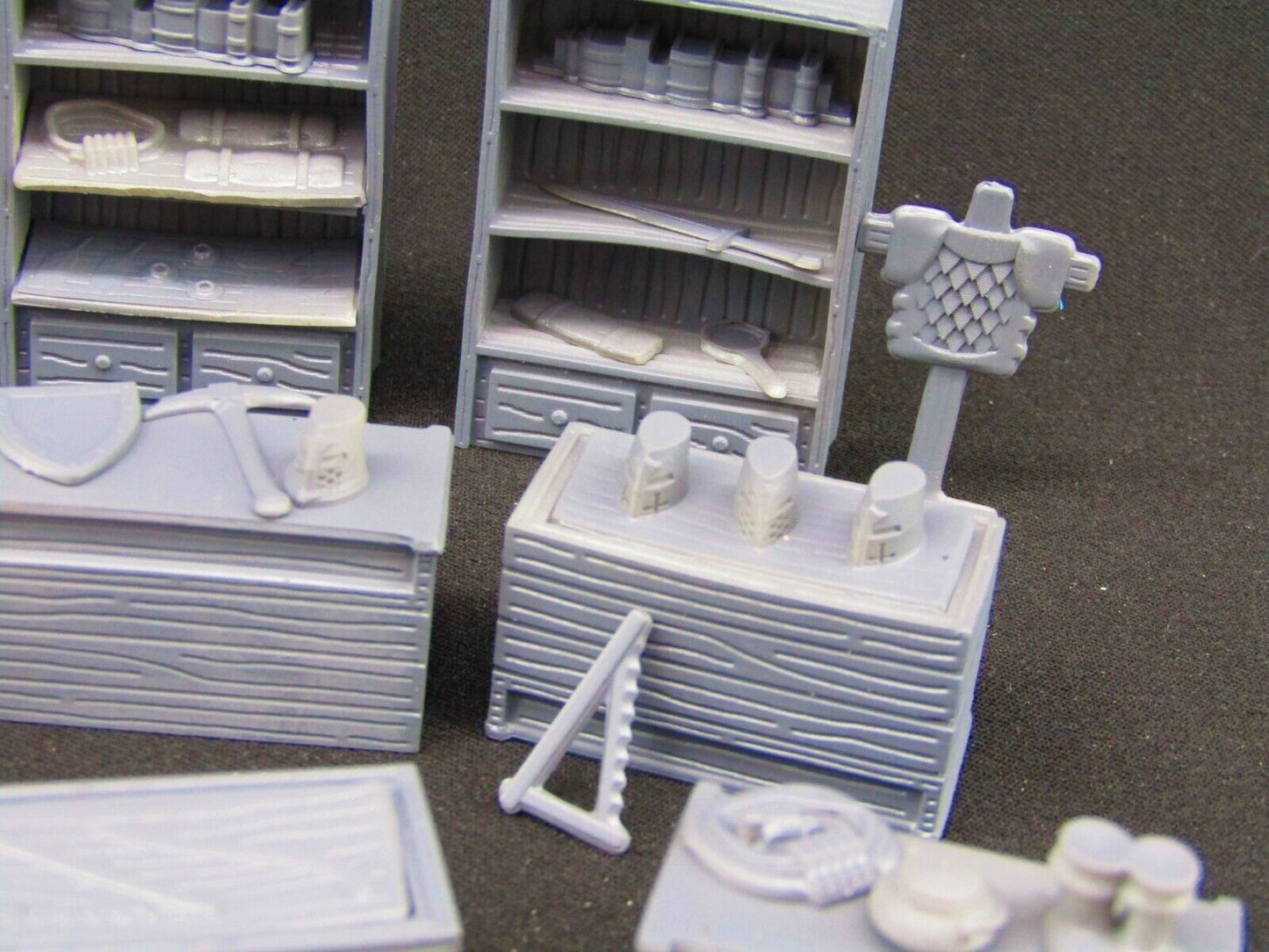 Merchant Weapon Trader Equipment Shop Items Scatter Terrain Props Scenery 3D