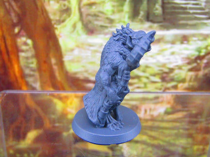 Gnoll Shaman Mage Mini Miniatures 3D Printed Resin Model Figure 28/32mm Scale