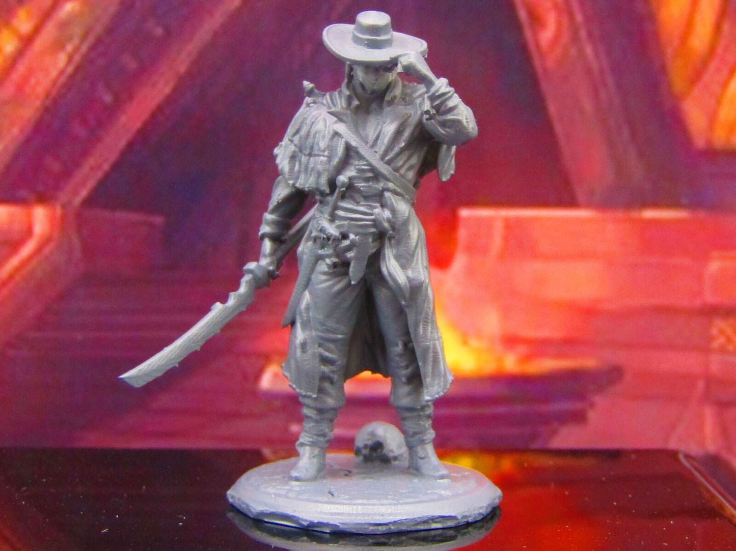 Masked Monster / Vampire / Werewolf Hunter Mini Miniature Model Character Figure