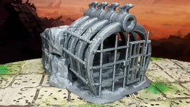 Rib Cage Prison Cell Removable Top 28mm Scale Dungeons & Dragons Miniature Model