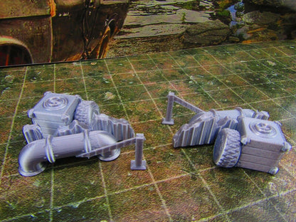 2pc Junk Street Rubble B Scatter Terrain Scenery Wasteland Apocalypse Dystopian