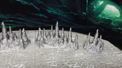 4 Piece Cavern Cave Stalagmite 28mm Scale Fantasy Scatter Terrain Model for RPG Tabletop Fantasy Games Dungeons & Dragons 3D Printed