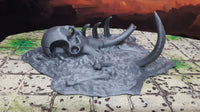 
              Boneyard Mammoth Skeleton Remains Skull 28mm Scale Fantasy Scatter Terrain 3D Printed Model RPG Tabletop Fantasy Games Dungeons & Dragons
            