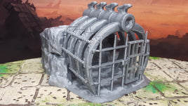 Rib Cage Prison Cell Removable Top Opening Door 28mm Scale Fantasy Scatter Terrain 3D Printed Model RPG Tabletop Fantasy Dungeons & Dragons