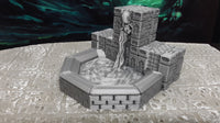 
              Dwarven Halls Stone Fountain Scatter Terrain Miniature Model UNPAINTED 28mm Scale RPG Fantasy Games Dungeons & Dragons 3D Printed
            