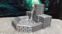 
              7 Piece Dwarven Halls Stone Fountain, Pillars, Statues Scatter Terrain Miniature Model 28mm Scale RPG Fantasy Dungeons & Dragons 3D Printed
            