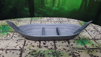 
              Ferry Boat with Hooded Mysterious Ferryman Miniature Figure Model 28mm Scale RPG Fantasy Dungeons & Dragons 3D Printed
            
