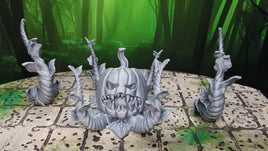 3 Piece Patchmaster Pumpkin King Monster Encounter Miniature Model UNPAINTED 28mm Scale RPG Fantasy Games Dungeons & Dragons 3D Printed