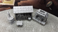 
              4 Piece Fireplace and Stove with Logs + Shed Set 28mm Scale Fantasy Scatter Terrain for RPG Fantasy Games Dungeons & Dragons 3D Printed
            