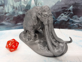 Woolly Mammoth 28mm Scale Figure for RPG Fantasy Games Dungeons & Dragons 3D Printed EC3D Wilds of Wintertide Mini Miniature Model