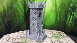 3 Floor Modular Stackable Dark Elf Sentry Watch Tower 28mm Scale Scatter Terrain 3D Printed Model Tabletop Game Dungeons & Dragons OpenForge
