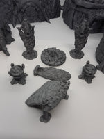 
              11 Piece Barbarian Tribal Village Set Removable Roofs Scatter Terrain Scenery 28mm Dungeons & Dragons 3D Printed Miniature Wilds Wintertide
            