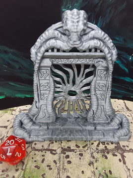 3 Piece Eldritch Portal Gateway Entrance Scatter Terrain Scenery Dungeons & Dragons 3D Printed Mini Miniature Model Den of Alien Evil