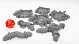 7 Piece Experimental Test Growth Pools Monster Encounter Scatter Terrain Scenery Dungeons & Dragons Sci Fi 3D Printed Mini Miniature Model