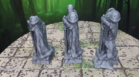 
              3 Piece Ruined Statues Scatter Terrain Scenery 28mm Dungeons & Dragons 3D Printed Mini Miniature Model Tabletop War Gaming
            