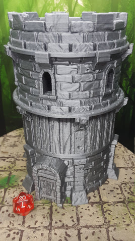 4 Floor Modular Watchtower Stone Castle Terrain Scenery 28mm Dungeons & Dragons 3D Printed Mini Miniature Model Tabletop War Gaming