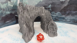 Snowy Mountain Icy Archway Scatter Terrain Scenery 28mm Dungeons & Dragons 3D Printed Mini Miniature Model Wilds of Wintertide