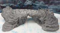
              Snowy Mountain Icy Bridge Passage Scatter Terrain Scenery 28mm Dungeons & Dragons 3D Printed Mini Miniature Model Wilds of Wintertide
            