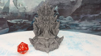 
              Icy Shard Throne w/ Dais Scatter Terrain Scenery 28mm Dungeons & Dragons 3D Printed Mini Miniature Model Wilds of Wintertide
            