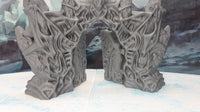 
              Ice Palace Castle Gates Entryway Scatter Terrain Scenery 28mm Dungeons & Dragons 3D Printed Mini Miniature Model Wilds of Wintertide
            