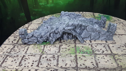 Ruined Stone Bridge Scatter Terrain Scenery 28mm Dungeons & Dragons 3D Printed Mini Miniature Model Tabletop War Gaming Wilds of Wintertide