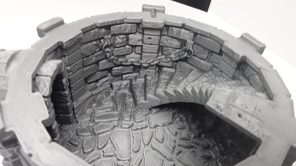 4 Floor Modular Watchtower Stone Castle Terrain Scenery 28mm Dungeons & Dragons 3D Printed Mini Miniature Model Tabletop War Gaming