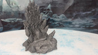 
              Icy Shard Throne w/ Dais Scatter Terrain Scenery 28mm Dungeons & Dragons 3D Printed Mini Miniature Model Wilds of Wintertide
            