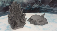 
              Icy Shard Throne w/ Dais Scatter Terrain Scenery 28mm Dungeons & Dragons 3D Printed Mini Miniature Model Wilds of Wintertide
            