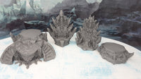 
              2x Icy Shard Throne w/ Dais Scatter Terrain Scenery 28mm Dungeons & Dragons 3D Printed Mini Miniature Model Wilds of Wintertide
            