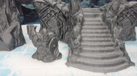 
              Ice Palace Castle Foyer Columns Stairway Frozen Adventurers Scatter Terrain Scenery 28mm Dungeons & Dragons 3D Printed Mini Miniature Model
            