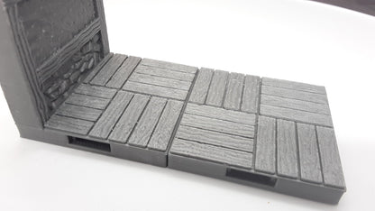 15 Tile Set Town Bar Inn Openforge Locking Modular Dungeon Tiles w/ Doors 3D Printed Model Tabletop Game Dungeons and Dragons D&D Open Lock