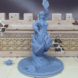 Water Genie Djinn With Lamp Mini Miniatures Figure Tabletop Fantasy Games Dungeons & Dragons 3D Printed Resin Empire of Scorching Sands