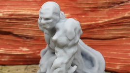 Sand Golem Monster Encounter Mini Miniatures Figure Tabletop Fantasy Games Dungeons & Dragons 3D Printed Resin Empire of Scorching Sands
