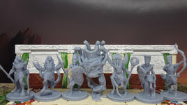 7 Piece Egyptian Tomb Encounter Set Mini Miniatures Figure Tabletop Fantasy Games Dungeons & Dragons 3D Printed Resin Empire Scorching Sands