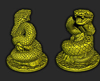 
              Large Viper Snake Mini Miniature Figure for RPG Fantasy Games Dungeons & Dragons 3D Printed Resin Empire of Scorching Sands
            