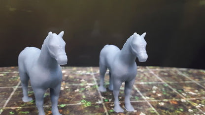 Lot of Horse Mini Figure Miniatures You Choose Quantity 28mm Scale RPG Fantasy Dungeons & Dragons 3D Printed Resin