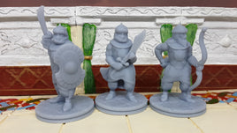 3x Palace Soldier Guards Mini Miniatures Figure for Tabletop Fantasy Games Dungeons & Dragons 3D Printed Resin Empire of Scorching Sands