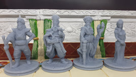 Arabian King, Chancellor, Prince and Princess Royalty Lot Mini Miniatures Figure Tabletop Fantasy Games Dungeons & Dragons 3D Printed Resin