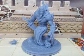 Fire Genie Djinn With Lamp Mini Miniatures Figure Tabletop Fantasy Games Dungeons & Dragons 3D Printed Resin Empire of Scorching Sands