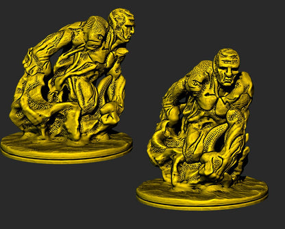 Sand Golem Monster Encounter Mini Miniatures Figure Tabletop Fantasy Games Dungeons & Dragons 3D Printed Resin Empire of Scorching Sands