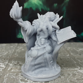 Mind Horror Warlock Spellcaster Miniatures Figure Tabletop Fantasy Games Dungeons & Dragons 3D Printed Resin A Den of Alien Evil EC3D
