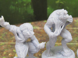8 Piece Werewolves, Victims, and Hunters Miniature Mini 3D Printed Resin Model 28/32mm Scale RPG Fantasy Games Dungeons & Dragons Tabletop